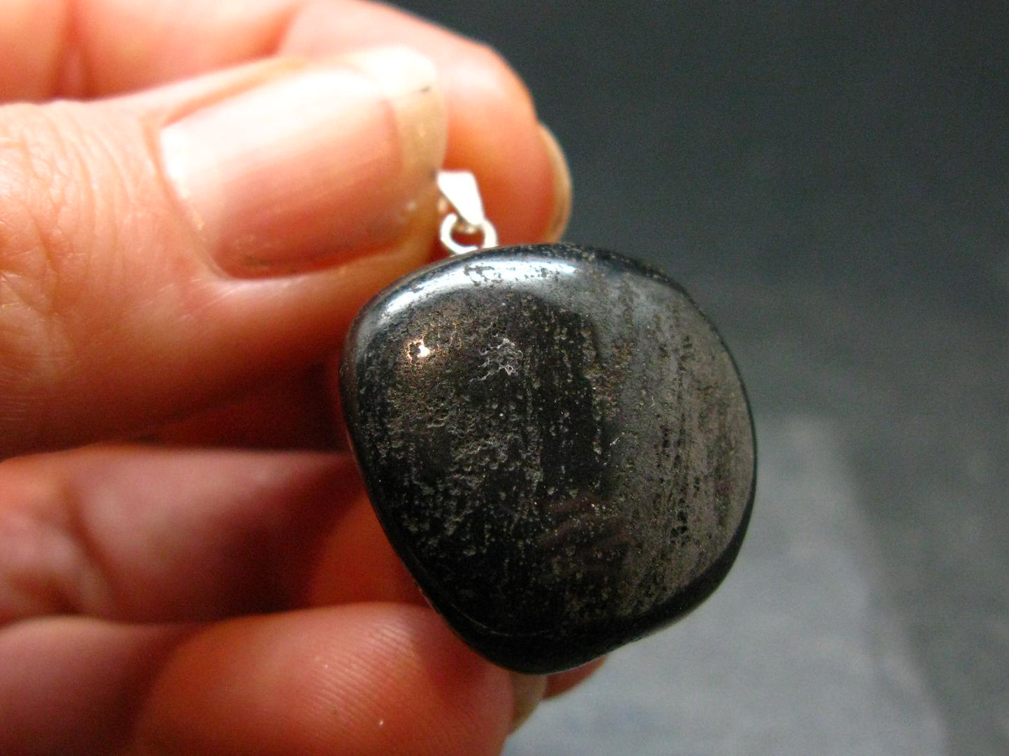 Rare ISUA Stone Silver Pendant From Greenland - 1.1" - 10.59 Grams