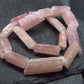 Pink Tourmaline Genuine Bracelet ~ 7 Inches ~ 12mm Crystal Beads