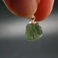 Moldavite Tektite Silver Pendant from Czech Republic - 0.6" - 0.77 Grams