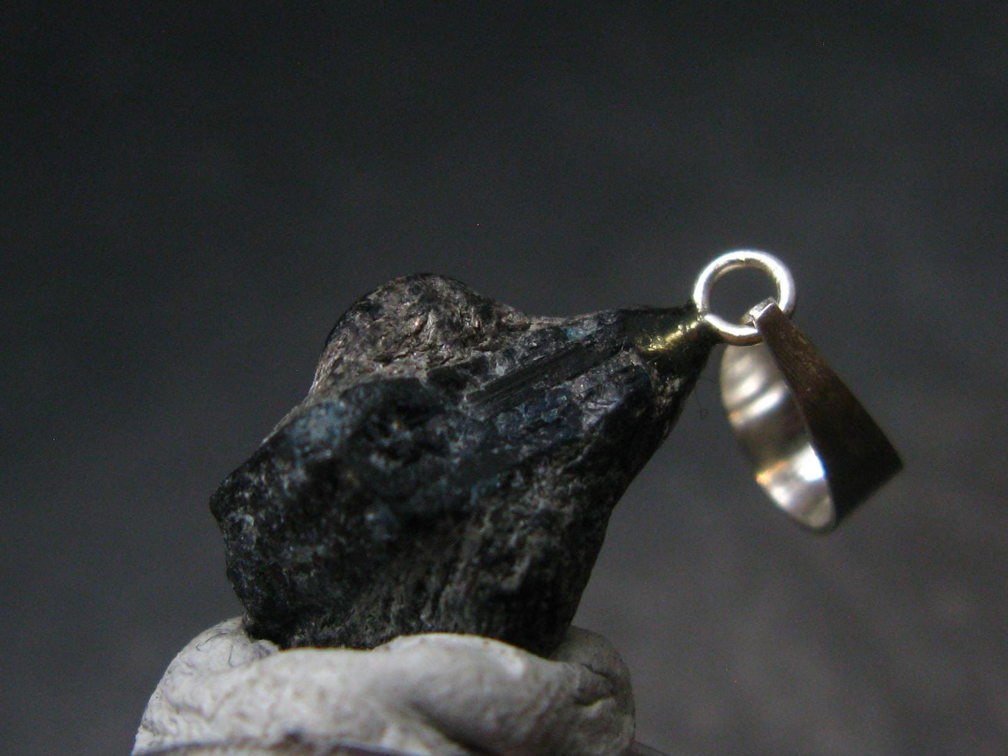 Alexandrite Chrysoberyl Crystal Silver Pendant From Brazil - 1.0" - 1.56 Grams