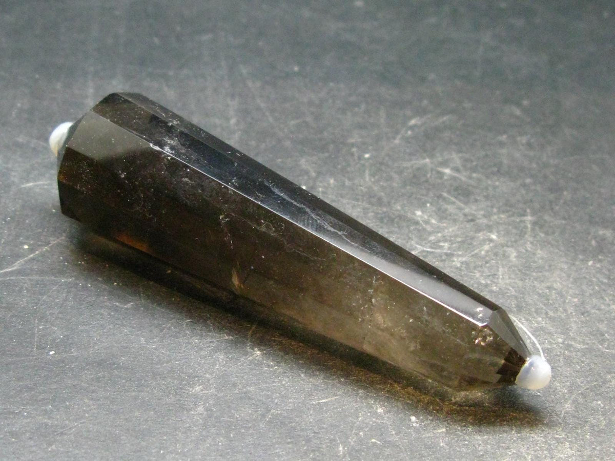 Perfect Smoky Quartz Vogel Crystal Healing Wand - 3.7" - 62.34 Grams