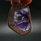 Atomic Trapiche Amethyst Sterling Silver Pendant From Brazil - 1.9" - 15.0 Grams