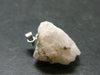Very Rare White Cryolite 925 Silver Pendant from Greenland - 0.9" - 3.55 Grams
