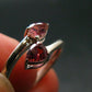 Pink Tourmaline Silver Ring From Brazil - 2.08 Grams - Size 7