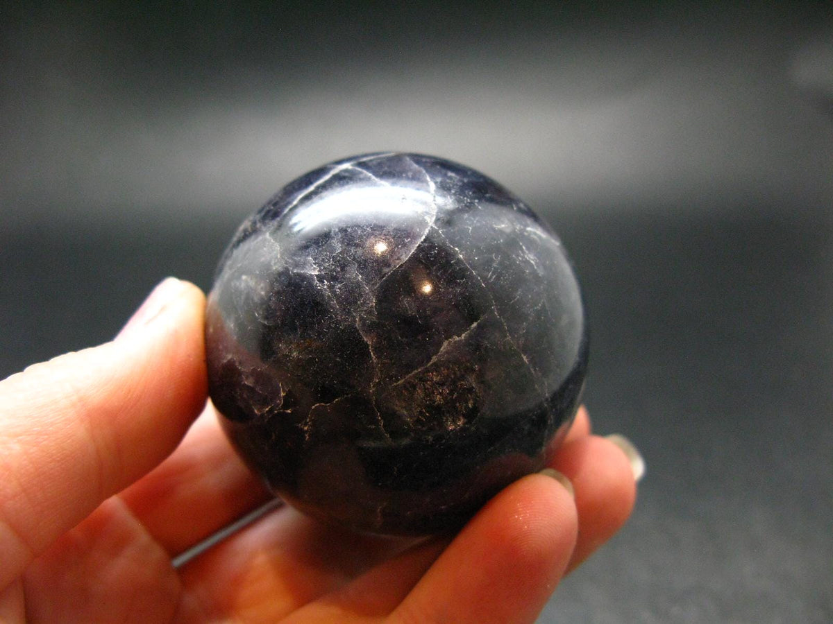 Rare Iolite Cordierite Sphere from Tanzania - 160 Grams - 1.9"