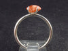Raw Sunstone 925 Silver Ring From Tanzania - 1.79 Grams - Size 8.25