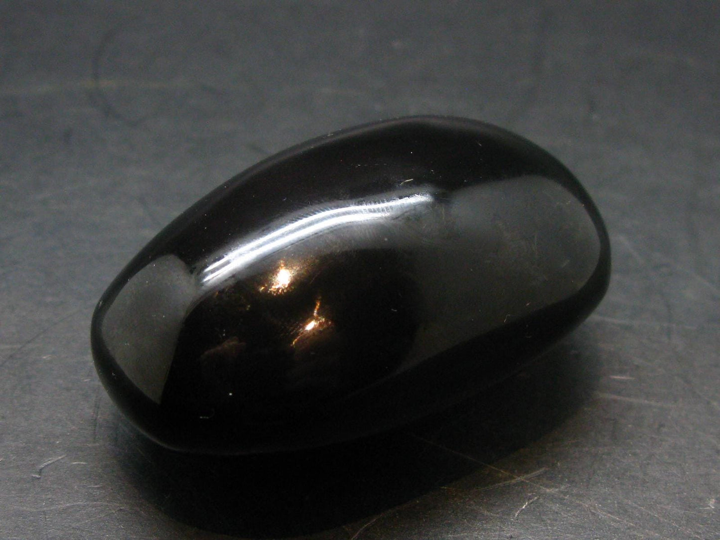 Black Obsidian Polished Stone From Mexico - 2.2"