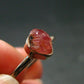 Pezzottaite Crystal Silver Ring From Madagascar - Size 8 - 2.08 Grams