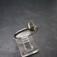 Cute Gem Moldavite Sterling Silver Ring From Czech Republic - Size 8 - 1.9 Grams