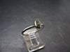 Cute Gem Moldavite Sterling Silver Ring From Czech Republic - Size 8 - 1.9 Grams