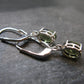 Moldavite Tektite Silver Earrings from Czech Republic - 1.95 Grams