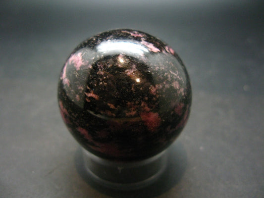 Pink Rhodonite Rodonite Sphere Ball From Canada - 1.7" - 152.09 Grams