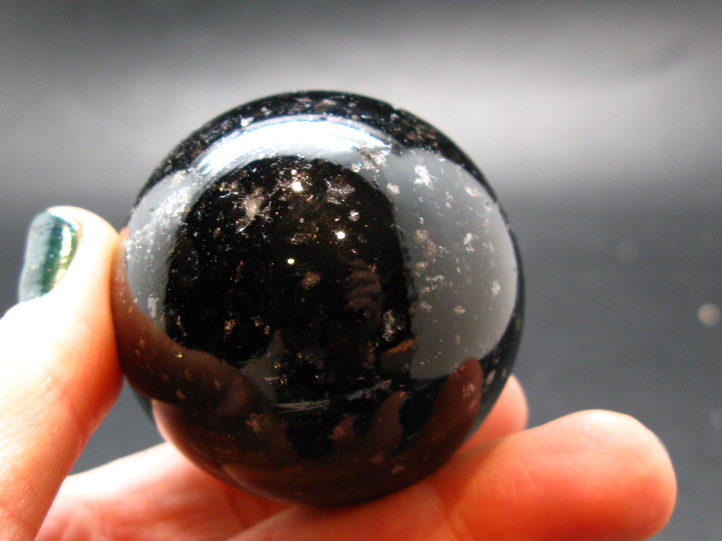 Incredible Cintamani Stone Pearl of Fire Sphere Ball from Indonesia - 1.9" - 132.11 Grams