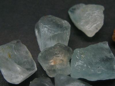 Lot of 10 Natural Large Blue Topaz Crystals From Brazil - 40 Grams - 200 Carats