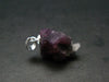 Pink Spinel Crystal Silver Pendant From Tanzania - 0.8" - 3.17 Grams
