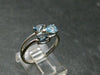 Facetted Blue Topaz Sterling Silver Ring - 1.9 Grams - Size 7