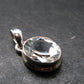 White Topaz Sterling Silver Pendant From Brazil - 0.7" - 2.11 Grams