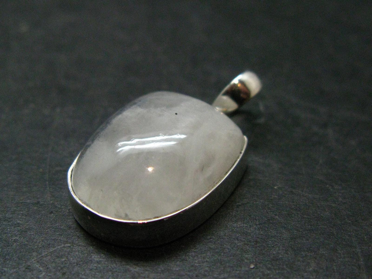 Natural Glow From Inside Moonstone 925 Silver Pendant - 1.2" - 6.12 Grams