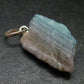 Rarest Paraiba Copper Blue Tourmaline Crystal Silver Pendant From Brazil - 1.2" - 3.01 Grams