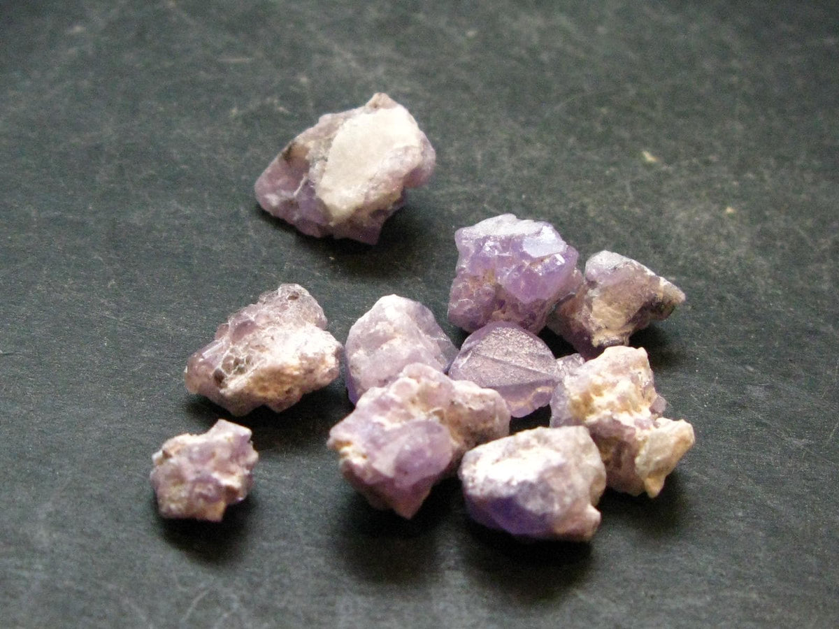 Lot of 10 Gem Purple Apatite Crystals From Pakistan