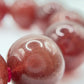 Strawberry Quartz Bracelet – Natural Red Sparkling Gemstone Elegant Jewelry - Weight 97.31 g
