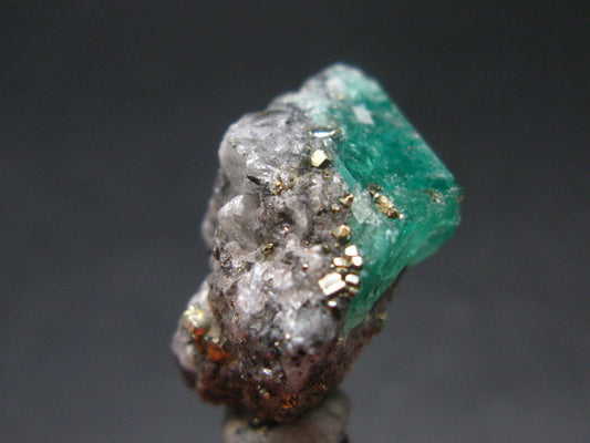 Emerald Beryl Crystal On Matrix From Colombia - 0.9"- 5.05 Grams