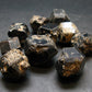 lot of 10 Black Melanite Andradite Garnet Crystals From Mali - 158.05 Grams