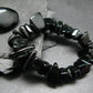 Black Jade Nephrite Genuine Bracelet ~ 7 Inches ~ 15mm Tumbled Beads