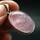 Pink Morganite Silver Pendant From Brazil - 1.5" - 9.71 Grams