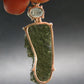 Moldavite & Libyan Tektite Silver Pendant - 2.1" - 5.9 Grams