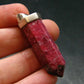 Thulite Silver Pendant From Norway - 1.8"