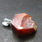 Vanadinite Crystal Silver Pendant From Morocco - 0.8" - 4.2 Grams
