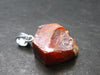 Vanadinite Crystal Silver Pendant From Morocco - 0.8" - 4.2 Grams