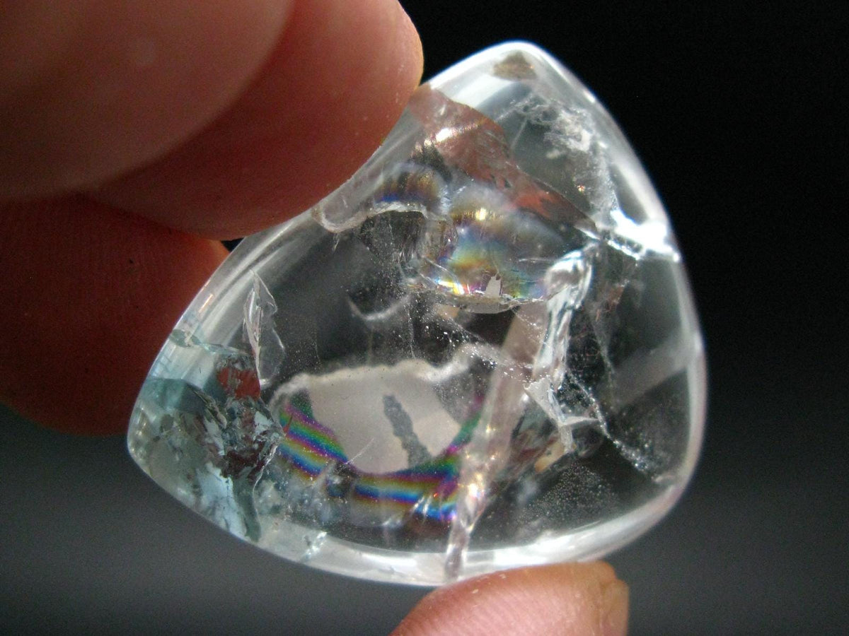Genuine Blue Topaz Tumbled Stone From Brazil - 1.4" - 20.53 Grams