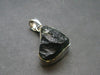 Shape!! Natural Gem Moldavite Tektite SS Pendant From Czech Republic - 5.8 Grams - 1.2"