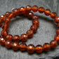 Garnet Hessonite Genuine Bracelet ~ 7 Inches ~ 5mm Facetted Beads