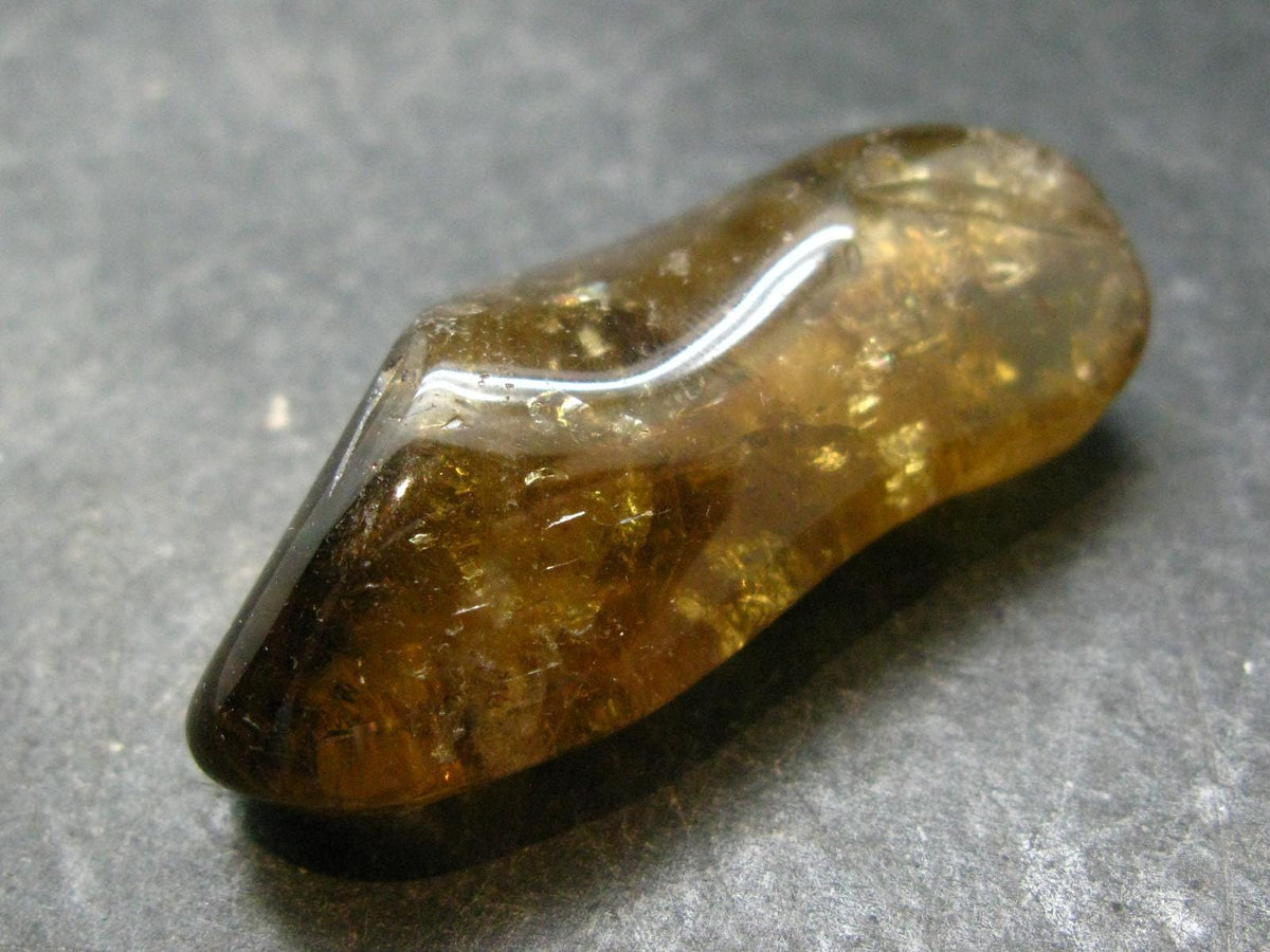 Nice Untreated Unheated Citrine Tumbled Stone from Zambia - 20.34 Grams - 1.8"