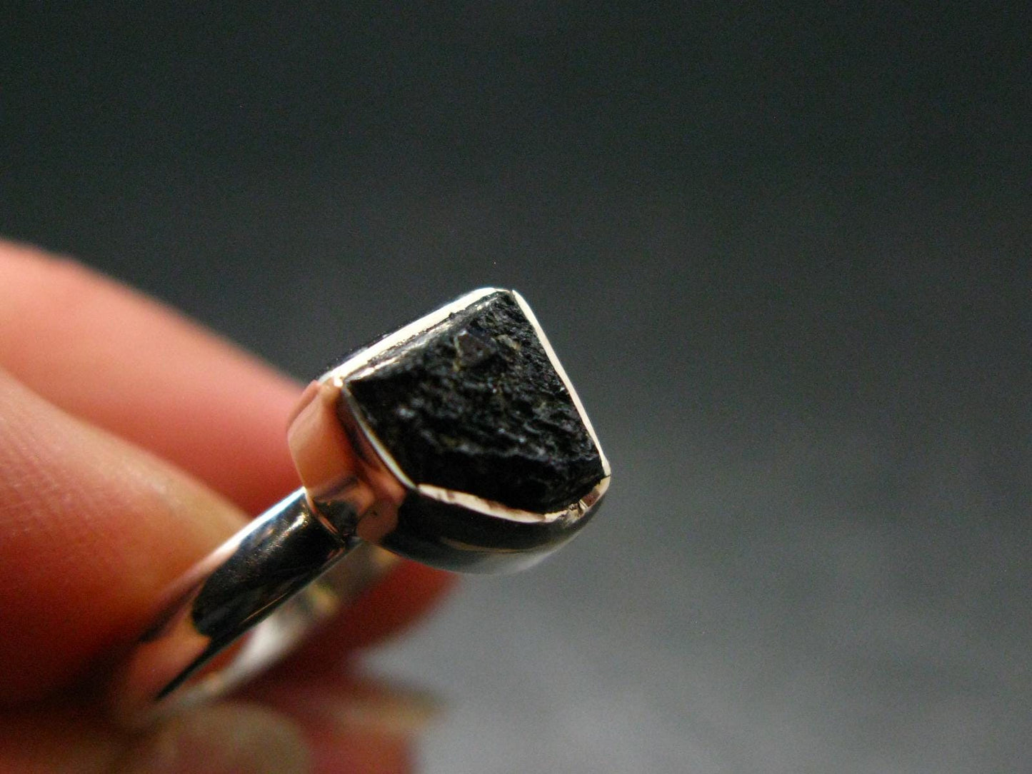 Terminated Brookite Crystal Silver Ring From Arkansas - Size 6 - 2.07 Grams