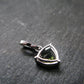 Moldavite Tektite Silver Pendant from Czech Republic - 0.7" - 1.0 Grams