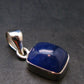 Large Gemmy Natural Faceted Tanzanite Zoisite Sterling Silver Pendant from Tanzania - 0.9'' - 3.28 Grams