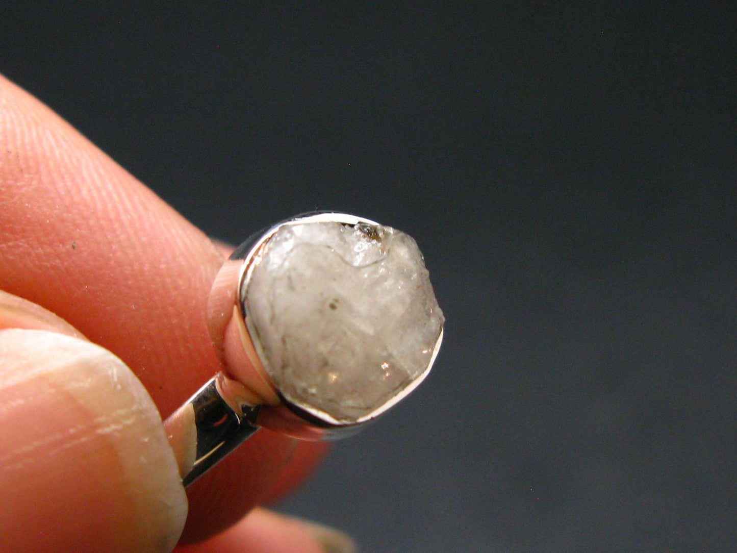 Phenakite Phenacite Sterling Silver Size 6 Ring from Russia - 1.85 Grams