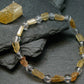 Imperial Topaz & Quartz Genuine Bracelet ~ 7 Inches ~ 8mm Tumbled Beads