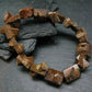 Rare Staurolite Genuine Bracelet ~ 7 Inches ~ 15mm Crystal Beads