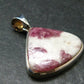 Pink Tourmaline In Quartz Crystal Silver Pendant from Brazil- 1.5" - 9.03 Grams