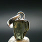 Moldavite Tektite Silver Pendant from Czech Republic - 0.8" - 1.14 Grams