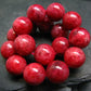 Rhodonite Gem Genuine Bracelet ~ 7 Inches ~ 12mm Round Beads