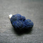 Azurite Nodule Crystal Sterling Silver Pendant from Russia - 0.9" - 3.66 Grams