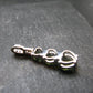 Moldavite Tektite & Red Garnet Silver Pendant from Czech Republic - 1.1"