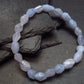Blue Lace Agate Genuine Bracelet ~ 7 Inches ~ 10mm Facetted Beads
