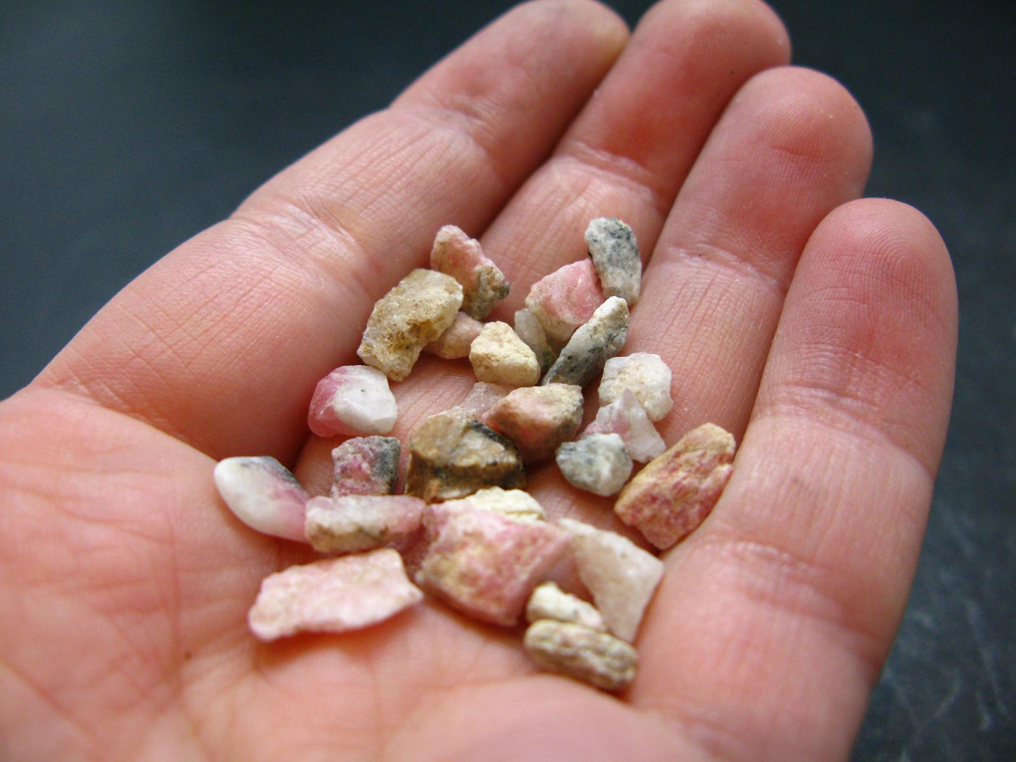 Lot of 25 Rare Pink Tugtupite Raw Pieces From Greenland - 4.22 Grams